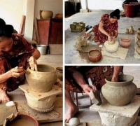 傣族慢轮制陶技艺
