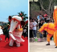 傣族白象舞、马鹿舞